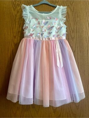🦋 Jona Michelle 4T Butterfly Tulle Dress – NWOT